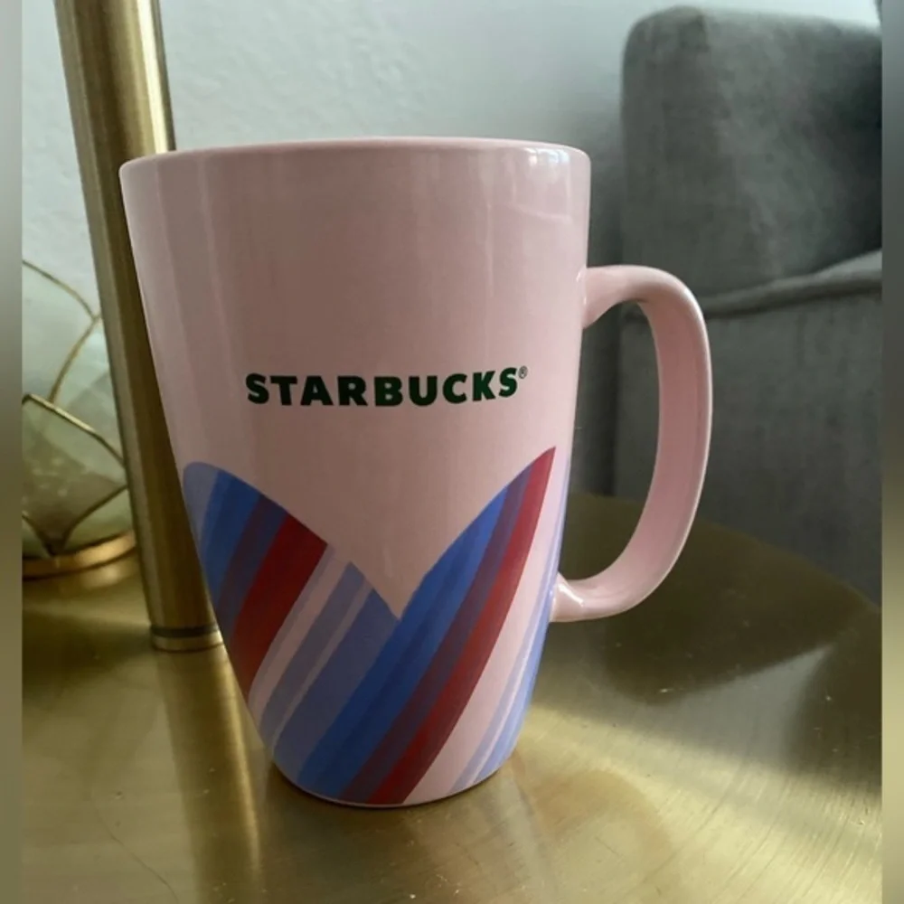 Starbucks Pink Heart Coffee Mug